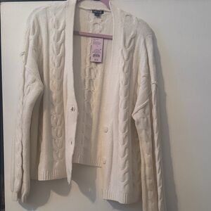 Wild Fable Cream Cable Knit Cardigan